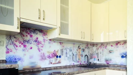 Глянцевый фартук (КОМПОЗИТ) KM 55