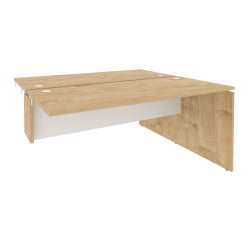 Стол-приставка двойной к опорным элементам ОНИКС О.Д.СПР-4.7 Тиквуд Светлый/Белый / ONIX O.D.SPR-4.7