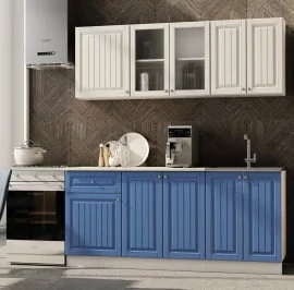 Кухонный гарнитур Хозяюшка 1,8 м Белый/Фисташка