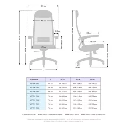 Офисное кресло МЕТТА B 1b 11/U150, Основание 17831 Черный Black