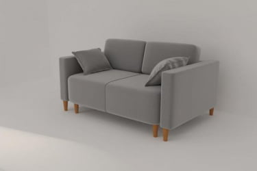 Диван прямой Ультра (Berhouse) Цвет фасада: Азур велюр; Тип: Прямой; Материал фасада: Металл/Велюр