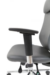 Офисное кресло CХАИРМАН 500 ЛЮКС (ЛУКС) ЭКО экокожа Серый / CHAIRMAN (LUX)