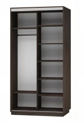 Шкаф-купе двухдверный Экспресс Дуо 1200х2200h Улица/Венге