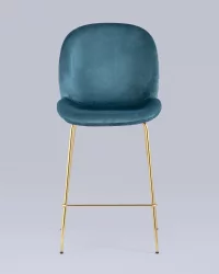 Стул полубарный Beetle со спинкой gold Маренго