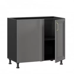 Тумба кухонная угловая 1000 Джелатто ЛД 241.090.000.138 Черный Оникс серый