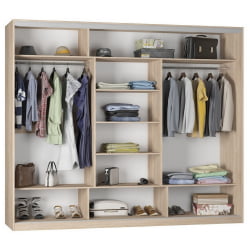 Шкаф-купе B-220х270х60-2(ЯШТ-D9D10D9)