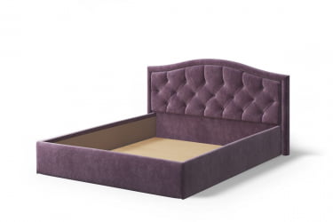 Кровать Стелла, 1600*2000 мм, велюр NEO 17, фиолетовый