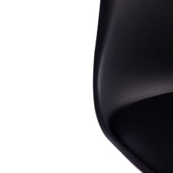 Стул барный TULIP BAR (mod. C1014H) / 1 шт. в упаковке пластик/дерево, 57 х 48 х 104 см, черный 3010/натуральный