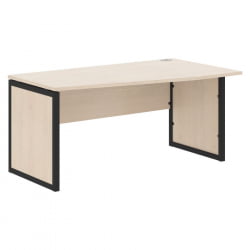 Стол письменный правый КСТЕН-КП КСКПCТ 169 Р Бук Тиара Антрацит / XTEN-QP XQPCT R