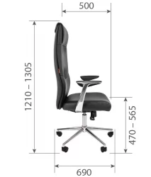 Кресло руководителя CХАИРМАН Виста (ВИСТА) эко Коричневый / CHAIRMAN (VISTA)
