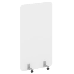 Перегородка на металлических опорах, на роликах Р-лине ДП.Р-100-180 Белый Бриллиант / R-line DP.R-100-180