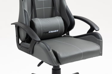 Кресло спортивное TopChairs Wyvern серо-черный
