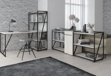 Рабочий кабинет LOFTIS №2 Сосна Эдмонт/Черный