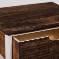 Тумба дизайнерская Secret De Maison VINTAGE  (mod. HX17-1103S) Коричневый/белый