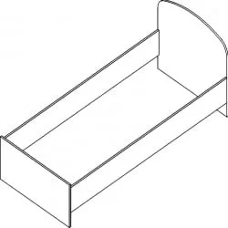 Кровать Проспект Гм.КРО-8 орех