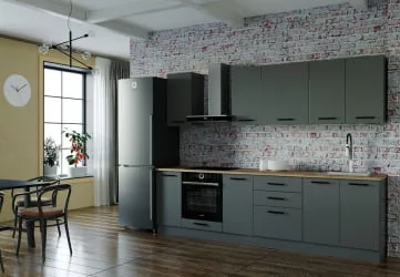 Кухня под заказ Антрацит 2800