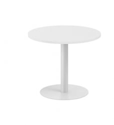 Стол переговорный круглый Sigma SG.278.WH.GR Белый Серебряный металлик