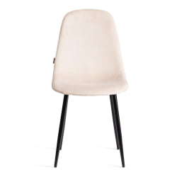 Стул BREEZE (mod. JSC-58) Велюр/металл , 44 х 53 х 86 см, beige (бежевый) HLR2 / черный