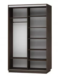 Шкаф-купе двухдверный Экспресс Дуо Элемент 1400х2400х Венге / 1400х2400h