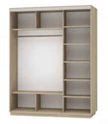 Шкаф-купе Экспресс Медиум-1 1800х2200х Ясень шимо светлый / 1800х2200h
