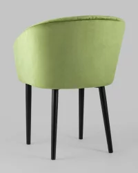 Стул с подлокотниками Нейтон велюр Травяной