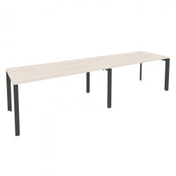 Рабочая станция на П-образном м/к ОНИКС О.МП-РС-2.4.8 Денвер Светлый/Антрацит / ONIX O.MP-RS-2.4.8