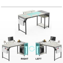 Письменный стол EUREKA ZX-SS140B-OGB с шириной 140 см Oak Grey