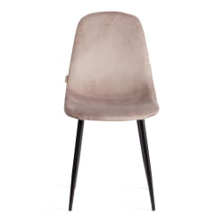 Металлический стул БРЕЕЗЕ (мод. ДЖСC-58) Велюр/металл , 44 х 53 х 86 см, коффее (кофейный) ХЛР 9 / черный / BREEZE (mod. JSC-58) coffee HLR