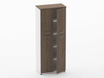 Шкаф 4 широкий закрытый, 4 двери Дека 10.19.141 Дуб Верцаска/Белый / Deka