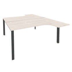 Рабочая станция на П-образном м/к ОНИКС О.МП-Д.СА-4 Денвер Светлый/Антрацит / ONIX O.MP-D.SA-4