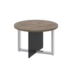 Стол журнальный, круглый СХИФТ СК.СГ-КР-70 Тиквуд Темный/Антрацит / SHIFT SK.SG-KR-70