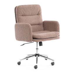 Кресло Довер хром букле, коричневый, барни кокоа / Dover barni cocoa