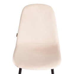 Стул BREEZE (mod. JSC-58) Велюр/металл , 44 х 53 х 86 см, beige (бежевый) HLR2 / черный