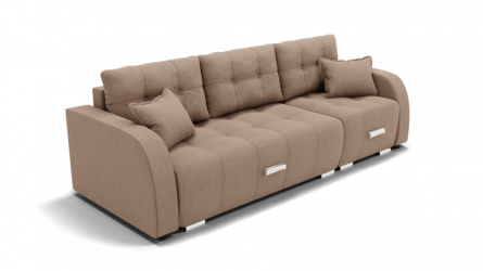 Диван Нью Йорк-2 угол левый/правый (ЗР) Цвет фасада: Светло коричневый; Тип: Левый/правый; Материал фасада: Металл/Велюр