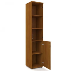 Шкаф для документов узкий с тонированными стеклами Р.П-2СТ Дуб Сонома светлый