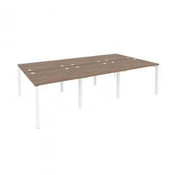 Рабочая станция на П-образном м/к ОНИКС О.МП-Д.РС-6.1.8 Дуб Аризона/Белый / ONIX O.MP-D.RS-6.1.8