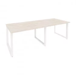 Стол переговорный (2 столешницы) ОНИКС О.МО-ПРГ-2.2 Денвер Светлый/Белый / ONIX O.MO-PRG-2.2