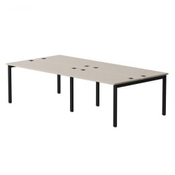 Бенч-система на 4 места на металлокаркасе, опоры 45 гр Everprof EVO 254S0 (3160) Кашемир Черный