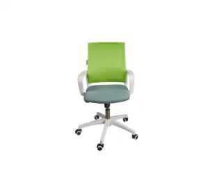 Кресло офисное Бит LB белый пластик Зеленый
