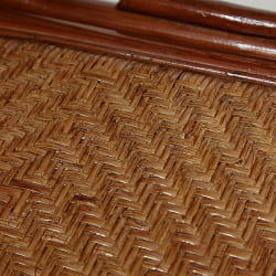 Кресло-качалка МИЛАНО (разборная) / без подушки / ротанг топ куалитй, 58кс136кс103 см, Пекан (орех) / MILANO top quality, 58x136x103 Pecan