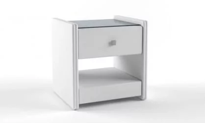 Тумба прикроватная с 1-м ящиком Белая_68404