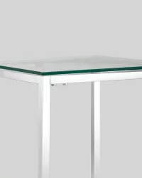 Журнальный стол ТАУН 40x40 Серебро