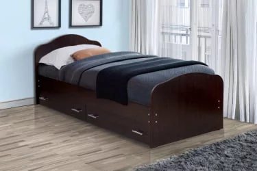 Кровать с ящиками на уголках №1 ЛДСП 800*1900 Ясень Анкор светлый