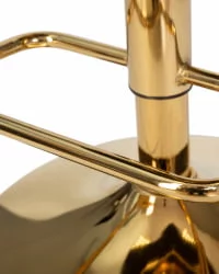 Стул барный ДОБРИН CХАРЛЙ ГОЛД Серый велюр МДЖ9-75 / DOBRIN CHARLY GOLD MJ9-75