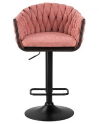 Стул барный ДОБРИН ЛЕОН (розовая ткань (ЛАР 275-10)) 2 шт / DOBRIN LEON (LAR