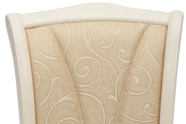 Стул Опера ( ОП-СC ) дерево гевея, 45х53х97см, иворй вхите (слоновая кость 2-5), ткань бежевая (А168Б) / Opera OP-SC ivory white (A168B)