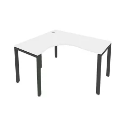 Стол письменный МЕТАЛ СЙСТЕМ Б.СА-3 Л Белый/Антрцит / METAL SYSTEM