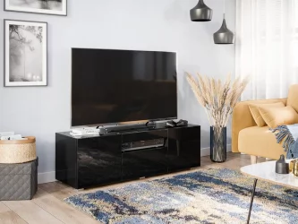 ТВ тумба Бруклин ЛД 685.040.000 Черный глянец