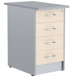 Тумба приставная IMAGO ТП-4.2А Клен Металлик