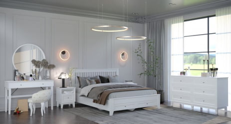 Модульная спальня Аликанте комплект №1 Белый